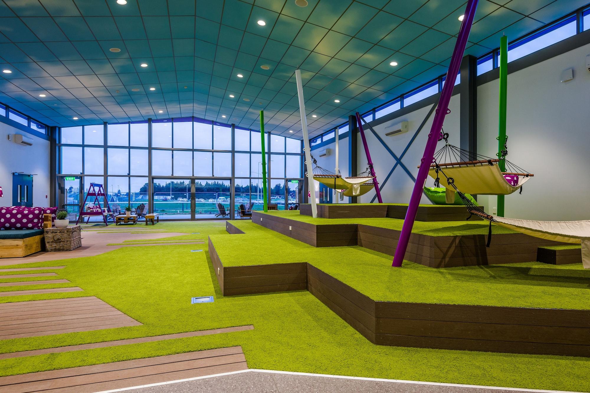 Lylo Christchurch Exteriör bild The interior of the new building